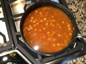 Indian Chickpeas/Chole on Simmer