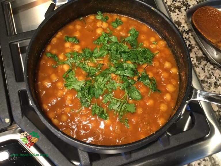 Chickpea/Garbanzo beans Stew(Indian Style Chole) Plant Based Indian