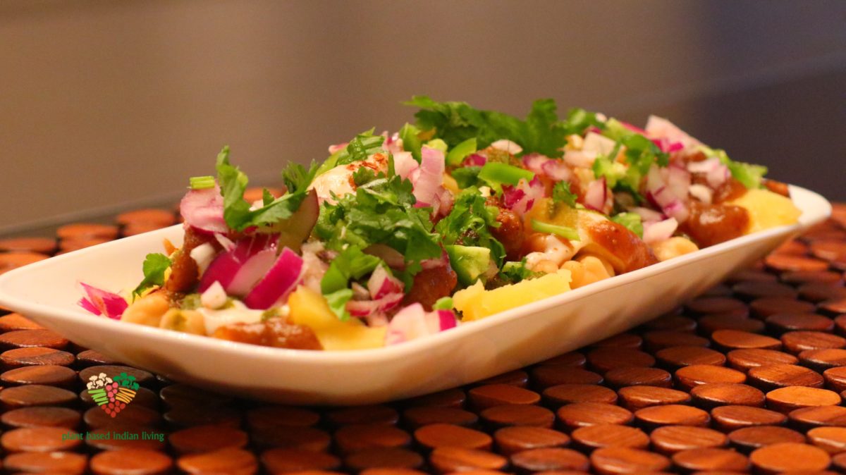 Papdi Chaat/’Indian Style Nacho Grande’