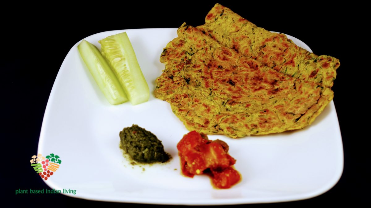 Besan Oats Cheela/Chickpea and Oat flour Savory Crepes