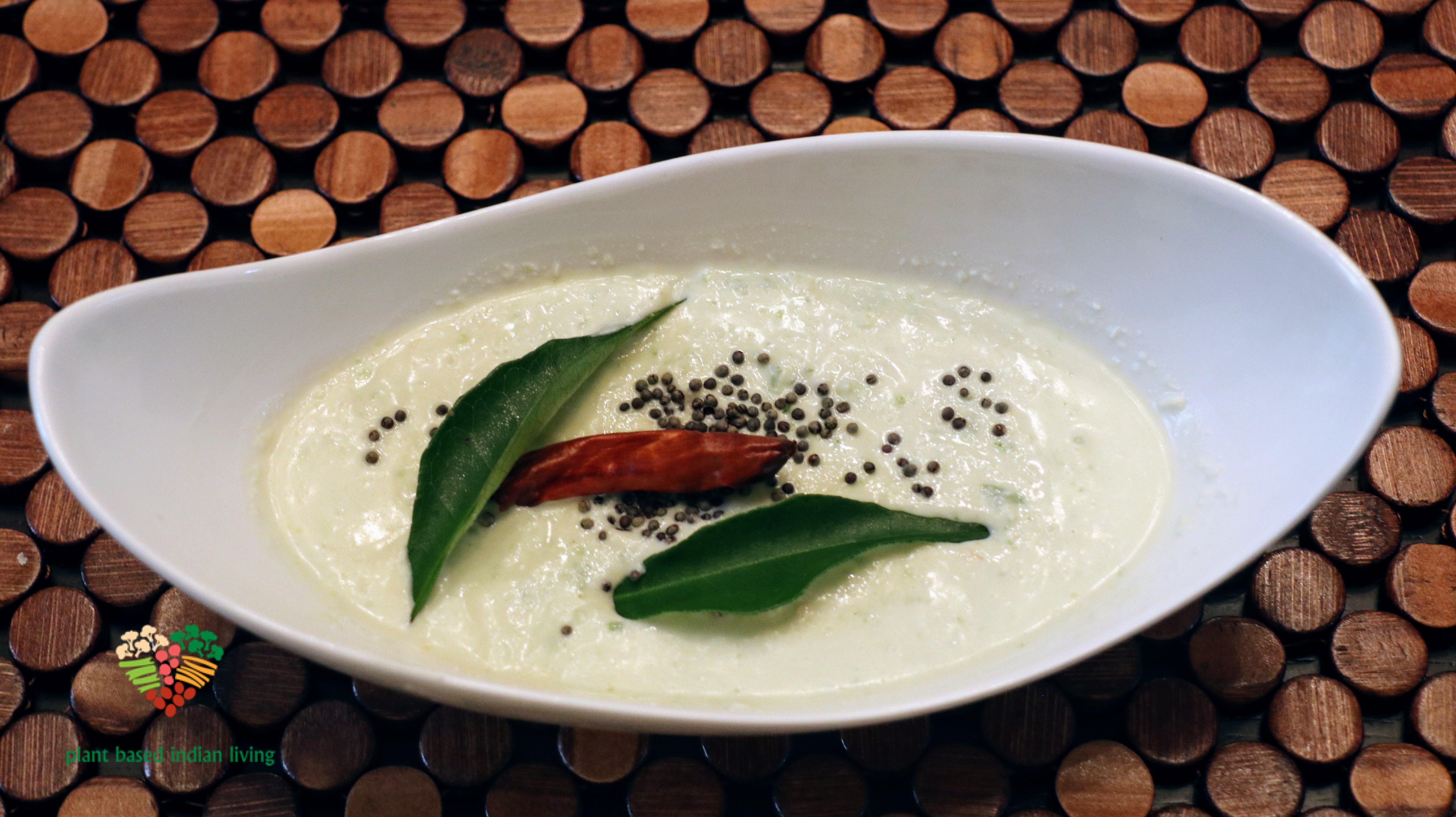 Coconut Chutney (South Indian Style) Whole Food Plant Based Indian