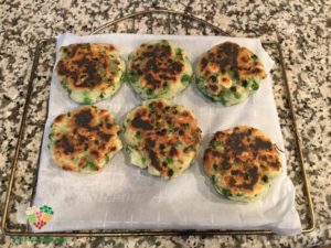 Potato Pea Cakes from Oven
