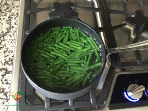 Boil the green beans