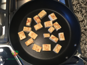 Saag Paneer Tofu Pan Seered