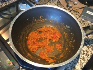 Dal Palak (Lentils with Spinach) on simmer