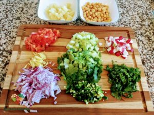 Chickpea Salad Ingredients