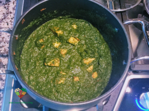 Saag Paneer Getting Ready