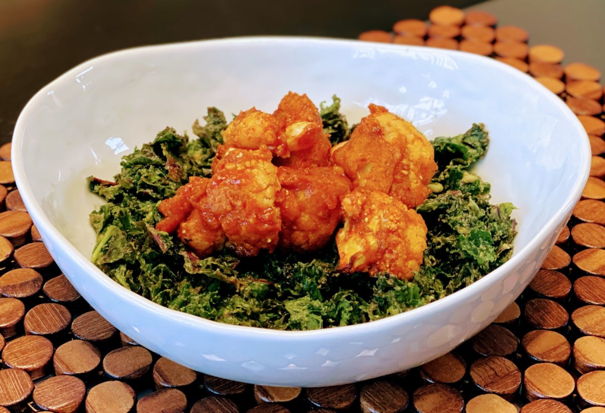 Crispy Hot & Sweet Cauliflower Bites